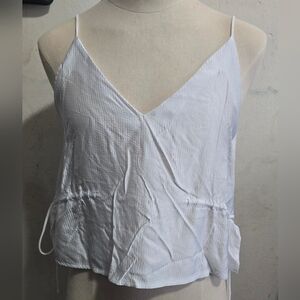 Zara White Wrap Tie Front Camisole
